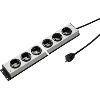Kaiser Martin 4-poorts 90 graden aarding stekkerdoos 1,5m kabel (Europese Stekkerdoos) - 1002ZL4L-SW15