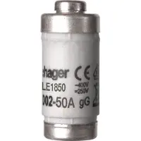 Hager D02 Smeltveiligheid 50A 400V Met Indicator - LE1850 [10 Stuks]