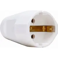 Kopp Contrast Stekker RA Kunststof 16A Arctic Wit - 182102006 [10 stuks]
