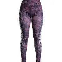 Rock Rebel by EMP Legging - Leggings with Skull Print - S tot XXL - voor Vrouwen - rood - Maat M