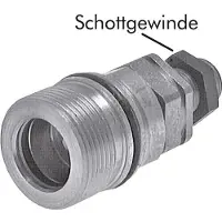 Tameson Stalen DN 25 Hydraulische Koppeling Snelkoppeling 30 mm S Knelring Schotkoppeling ISO 8434-1 D M48 x 3