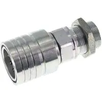 Tameson Stalen DN 25 Hydraulische Koppeling Snelkoppeling 28 mm L Knelring Schotkoppeling ISO 7241-1 A/8434-1 D 34.3mm