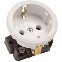 Kaiser Martin 1-Weg inbouwstopcontact met aardingscontact zwart - 490/kws [40 stuks]