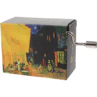 Fridolin muziekdoos Van Gogh Caféterras 4,5 x 6 x 3 cm