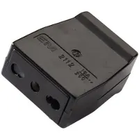 Kaiser Martin Italiaanse koppelkontaktdoos 10-16A met aardingscontact - 864/sw [50 stuks]