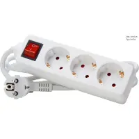 Kopp Schakelaarcontactdoos 3-Weg Arctic White Rand - 129713007 [10 stuks]