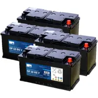 Sonnenschein 4 stuks: GF12 65 Y / GF12 065 Y Deep Cycle Gel accu's (12V, 78Ah)