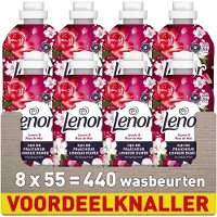 Lenor Wasverzachter - Jasmijn & Rose de Mai - 8 x 55 Wasbeurten