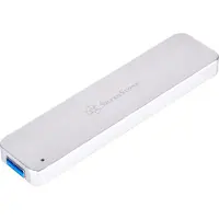 Silverstone SST ext. M.2 behuizing SST-MS09S (M.2 2280, M.2 2260), Harddisk behuizing, Zilver