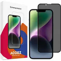 Accezz Gehard Glas Privacy Screenprotector voor de Apple iPhone 17e / 16e / 14 / 13 / 13 Pro