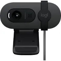 Logitech Brio 105, Full HD-webcam voor zakelijk gebruik USB-A-aansluiting, 1080p resolutie, automatische lichtvereffening, geïntegreerd afdekpaneel