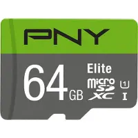 PNY Micro SD geheugenkaart met adapter PNY P-SDUX64U185GW-GE 64 GB