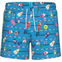 Arena Water Prints Beach Ao Swimming Shorts Blauw S Man