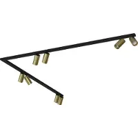 Lyora Gouden plafondspot Mono 8x GU10
