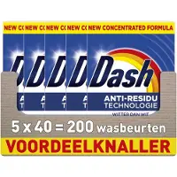 Dash Waspoeder - Witter Dan Wit - 5 x 40 Wasbeurten