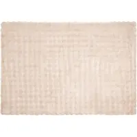 vidaXL Antislip deken van imitatie konijnenbont Olite 4 st Beige