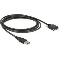 DeLOCK 83599 USB-kabel USB-A stekker, USB-micro-B stekker 3.00 m Zwart