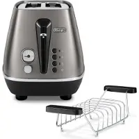 De'Longhi DeLonghi Distinta CTIN2103.TB Broodrooster, 900 W - Titaanzwart