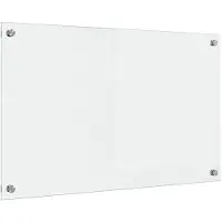 vidaXL Keukenachterwand Transparant 80 x 50 cm gehard glas