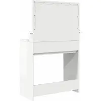 vidaXL Slaapkamer Toilet Tafels Hoogglans wit 80 x 39,6 x 135 cm