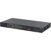 Dahua S3218-16ET-135, niet-beheerde switch, 16x10/100M, 2x10/100/1000M PoE, 2xSFP combo