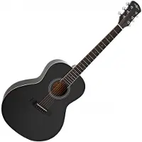 Gear4Music Parlour Acoustic Guitar by Black