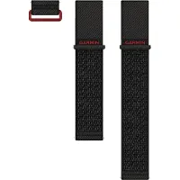 Garmin Zwarte Nylon Band Venu X1 24 Mm Horlogebandje Zwart