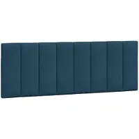 vidaXL Hoofdbordkussen "Hanko" 140 cm fluweel blauw