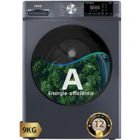 Chiq CFL90-14586IM3XA - Wasmachine - 9 KG - Space Pro - 16 programma's - AI Smart - Stoomwassen & Quick Wash - 12 jaar garantie op motor - Energieklasse A