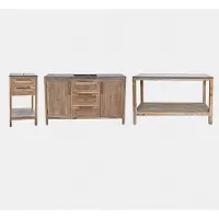 Loberon Buitenkeuken set van 3 Corviano