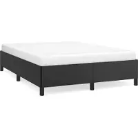 vidaXL Bedframe zonder matras 120x190 cm kunstleer zwart