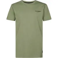 Petrol Industries T-shirt groen Jongens Katoen Ronde hals Logo - maat 176