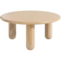 Vente-unique Salontafel van MDF - Gelakt beige - BENESA