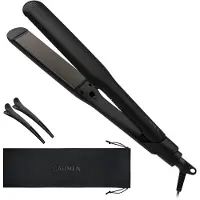 Carmen CST3865B - Stijltang - Extra Brede Lange Platen - Toermalijn - 5 Warmtestanden - Hair Straightener - Zwart