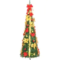 vidaXL Kunstkerstboom pop-up 100 LED's 150 cm groen
