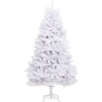 vidaXL Kunstkerstboom met scharnieren met standaard 300 cm wit