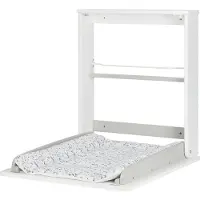 Badabulle Plouf Compact Wandmontabele Vouwbare Aankleedtafel 46 x 46 x 61 cm