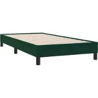 vidaXL Bedframe zonder matras, donkergroen, 80x210 cm, fluweel