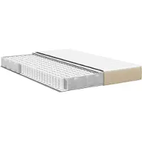 vidaXL Bedmatras met matras Saliegroen 160 x 200 cm Stof