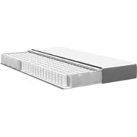 vidaXL Bedmatras met matras Lichtgrijs 120 x 190 cm Stof