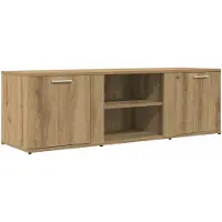 vidaXL Tv-meubel 120x34x37 cm bewerkt hout artisanaal eikenkleur