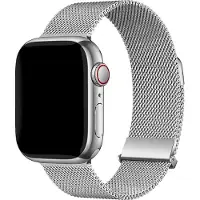 IMoshion Milanees magnetisch bandje voor de Apple Watch | 44/45/46/49 mm - Zilver