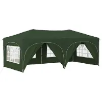 vidaXL Pop-up Feesttent 575 x 288 x 245 cm Groen Oxford Stof