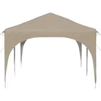 vidaXL Pop-up Feesttent 575 x 288 x 245 cm Crèmekleurig Oxford Stof