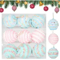 Unyqoos set van 9 kleurrijke, onbreekbare kerstballen van hoogwaardig kunststof, waterdicht, met ophanghaken – geschikt voor binnen- en buitendecoratie, voor een feestelijke sfeer