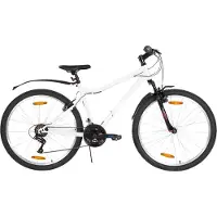 Happiq Mountainbike – Voor dames / mountainbiken – 18-speed, V-brake – Stevig, 66 cm, wit