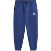 Tommy Hilfiger Broek 'Signature Logo Cuffed' navy