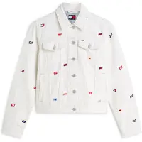 Tommy Hilfiger Tussenjas 'Trucker' navy / rood / white denim