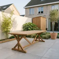 BUITEN living Jakarta dining tuintafel 6 personen | teakhout | Natural Teak | 240cm