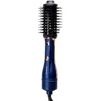 Aigostar Sophia SBB-1200VDE - Haarstrijkborstel - 1200W 3-in-1 VDE-gecertificeerd Blauw-Goud Sophia